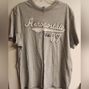 Aeropostale Gray Short Sleeve Tee with Logo